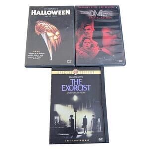 Horror DVD Lot Halloween Exorcist Omen Classic Cult Scary Movies